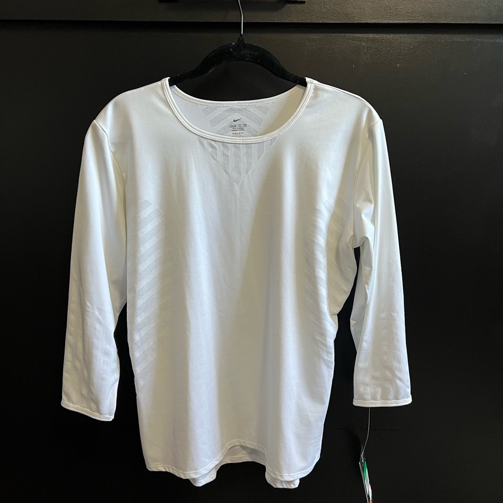 Nike Classic White Long Sleeve Tee